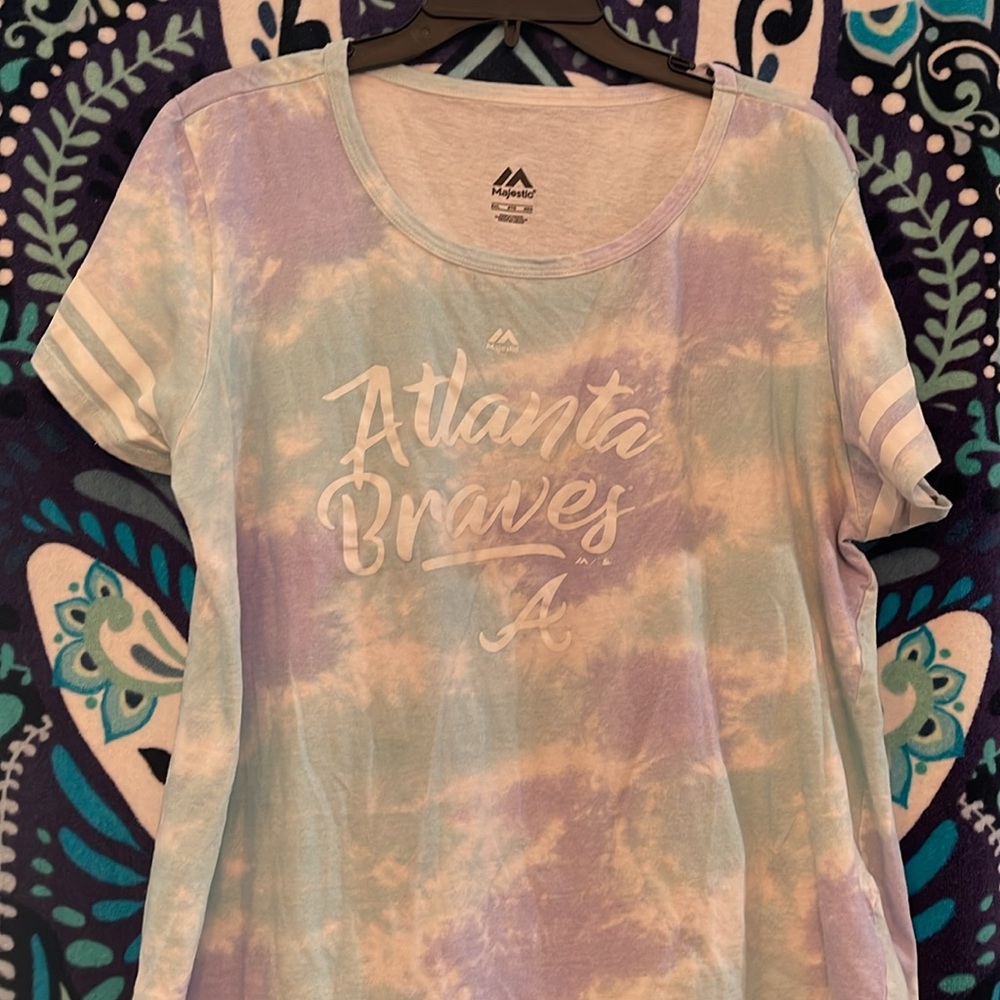 Nice tie dyed Atlanta Braves tshirt 2XL - Picture 2 of 5